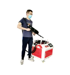 Keyilaser Laser Máy Làm Sạch Xung Loạt 50W 100W Làm Mát Bằng Không Khí Laser Cleaner Kim Loại Laser Gỉ Loại Bỏ Máy