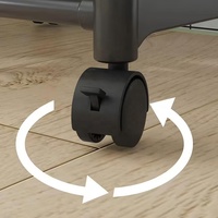 Étagère métallique autoportante à quatre niveaux avec roulettes, étroite, pour rangement de cuisine, d'angle, durable, moderne, pour aliments et outils de voyage