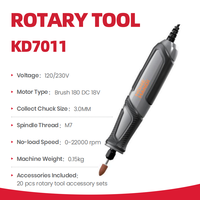 Outil rotatif professionnel KD7011, 22000 tr/min, mini-meuleuse légère, outil électrique pour le polissage, le perçage, la découpe et le meulage, bricolage