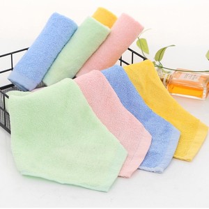 Bán Buôn Sợi Tre + Bông Nhỏ Vuông 25*25 Tay Khăn Quà Tặng Khăn Vàng Màu Xanh Hồng Màu Xanh Lá Cây Vuông Khăn - Product Image 1