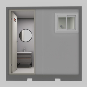 European Standard Prefabricated Integrated Modular Bathroom Portable Toilet Separate Shower <b>Unit</b> Prefab Bathroom - Product Image 4