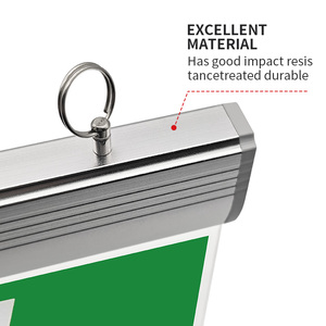 Dấu hiệu thoát hiểm khẩn cấp XJW-03P dấu hiệu phát quang sơ tán Acrylic dấu hiệu an toàn phát sáng Ni-Cd 2700mAh pin 3 giờ - Product Image 6