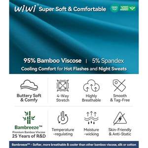 Pantalones de Pijama de Viscosa de Bambú para Hombre WiWi, Pantalones Suaves para Descansar, Pantalones Largos para Dormir, Pantalones Deportivos, Tallas S-XXL - Product Image 2