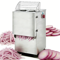 Commerciële groentesnijmachine YYHB-QP20 Centrale keuken Gestandaardiseerde precisiesnijmachine Roestvrijstalen motor 220V