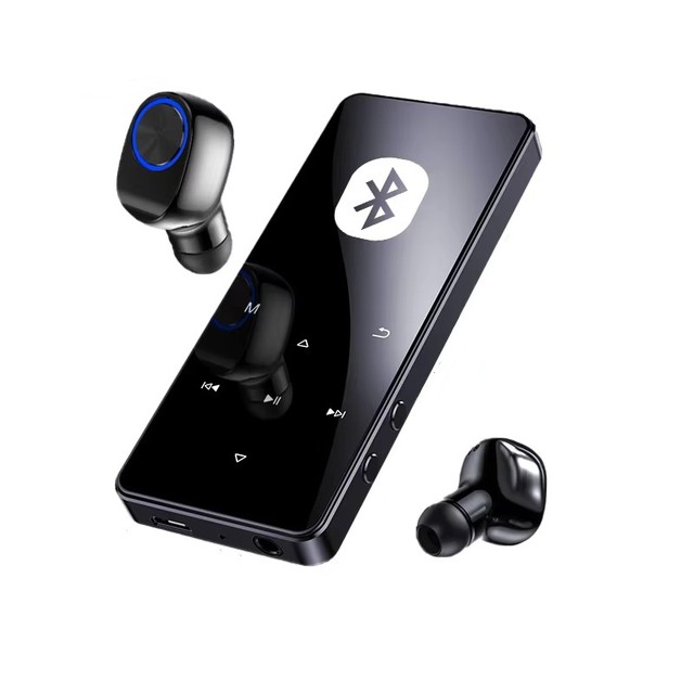 2022 Newest Portable Full Touch Button Large Screen LCD Screen Lossless HiFi Sound BT MP3 Player With FM E-Book Buit-in Speaker