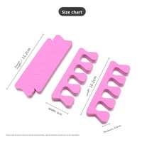 Separadores de Dedos Profesionales ZHI JIA de EVA Suave en 8 Colores, Espaciadores de Dedos para Pedicura y Manicura, Herramientas para Aplicación de Esmalte de Uñas