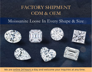 ויresa מוסמך 1ct 2ct 6.5 מ "מ 8 מ" מ מואסאניט" - Product Image 3