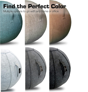 Personnalisé Pilates Fitness <span class=keywords><strong>Yoga</strong></span> Ergonomique <span class=keywords><strong>Posture</strong></span> Ball Chair avec Couverture Body Building Équilibre Coussin de Balle d'Entraînement pour Bureau - Product Image 4