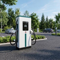 Nueva Estación de Carga Rápida para Vehículos Eléctricos de 120-240kW, Comercial, CC, con Interfaces CCS1/CCS2/CHADeMo/GBT, Clasificación IP54, OCPP 1.6/2.0
