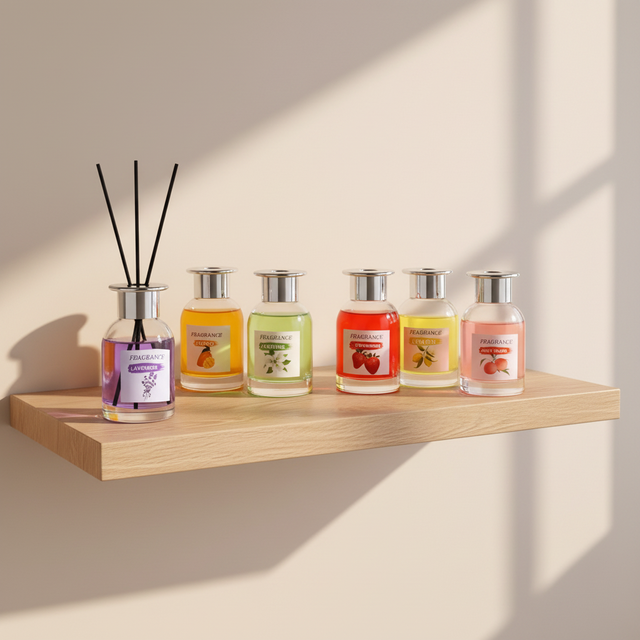 Wholesale Custom Luxury Home Fragrance Reed Diffuser with Essential Oil Eco-Friendly Aromatherapy Aromatic Scent 100% Natural