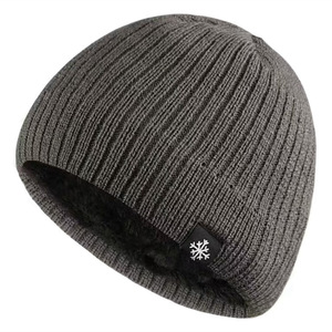 Cappello Lavorato a Maglia a Righe con Motivo a Fiocco di Neve, Berretto Invernale a Doppio Strato Foderato e Ispessito Senza Visiera, Stile Street Hiphop per Sport e Alpinismo - Product Image 5