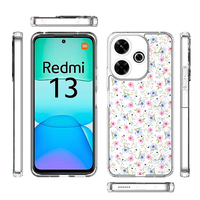 Coque transparente dessin coloré pour Xiaomi Redmi 13 couverture de téléphone portable antichoc en acrylique transparent TPU nouvel arrivage