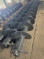 Outil de forage rotatif CFA avec tête de roche pour fondations de pieux, avec tarière continue à couple élevé et composants PLC essentiels