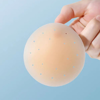 Couvre-mamelons en silicone perforé solide, respirants, adhésifs, réutilisables, autocollants invisibles couleur chair pour femmes