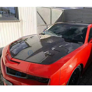 Capot avant en fibre de carbone noire véritable personnalisé pour Chevrolet Camaro SS 5ème génération <span class=keywords><strong>2010</strong></span> 2012 2013 2014 - Amélioration du capot moteur - Product Image 2