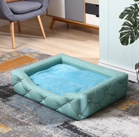 Fabricante al por mayor de madera para perros cama personalizada de lujo grande para mascotas gato cama para dormir redonda de ratán cama para mascotas sofá