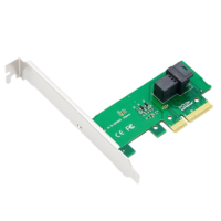 PCIE-8643 PCIe 3.0 X4 Antarmuka Port Tunggal Universal Kartu Adaptor PCIe ke SFF-8643 U.2 NVMe Port Tunggal