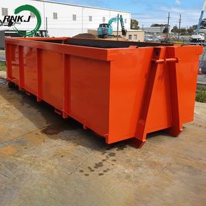 RNKJ Heavy Duty Steel 20 <strong>Yard</strong> Construction Waste Management Container Roll off <strong>Dumpster</strong> for Hook Lift Truck - Product Image 1
