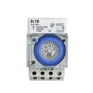 Minuterie électrique automatique 24h 220v, analogique, mécanique, hebdomadaire, 24 heures, avec batterie, 1 pièce - Product Image 1