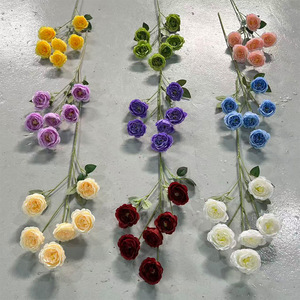 Arreglo Floral de Peonías Artificiales de Seda, Realistas, para Decoración de Bodas, Hogar y Fotografía - Product Image 2