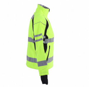 Số lượng lớn tùy chỉnh ấm áp Windproof kỹ thuật Hi VIS an toàn khả năng hiển thị cao an toàn phản quang softshell làm việc áo khoác với Túi - Product Image 4