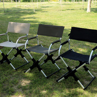 Chaise de Réalisateur Pliante en Alliage d'Aluminium de Haute Qualité, Légère, pour Extérieur, Maquillage, Camping, Pêche, Fauteuil