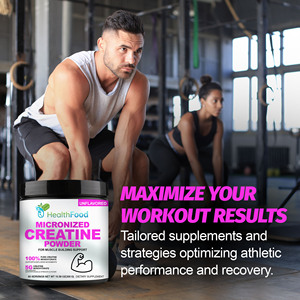 Micronized Creatine Monohydrate Powder 300g Unflavored 60 Servings Adult Health Food Grade 100% Creatine <b>Muscle</b> Growth Strength - Product Image 5