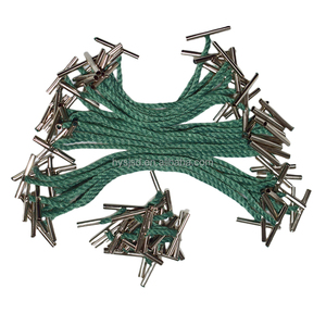 Venta directa de fábrica Etiquetas de tesorería de algodón con extremos de plástico terminados en metal personalizadas para documentos vinculantes - Product Image 5