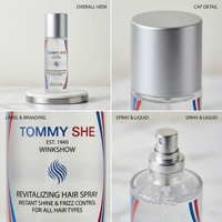Özel Logo 100ml Ferahlatıcı Narenciye Kadınlar İçin Saç Spreyi Günlük Kullanım ve Ofis Kullanımı İçin Saç Parfümü Güzellik Kişisel Bakım Kadın Parfümü