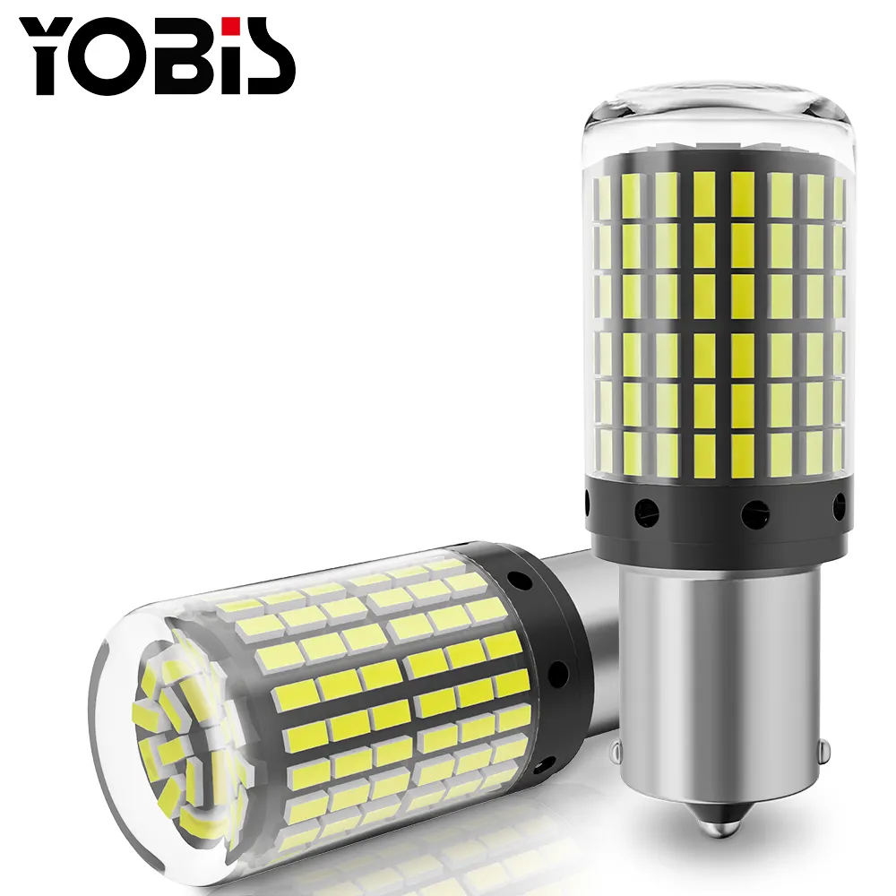 مصابيح LED عامة 3014 144smd 1156 P21W BA15S BAU15S PY21W 1157 P21/5W للبيع بالجملة مصابيح لإشارة الانعطاف والفرامل والعكس بموصل Canbus LED