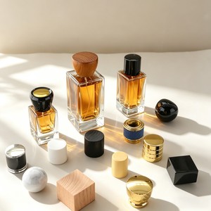 Botella de vidrio ámbar de lujo personalizada para esmalte de uñas o aceite, 15ml, rectangular, esmerilada mate, con pulverizador y sellado, lista para difusor de varillas, Guangdong Box - Product Image 1
