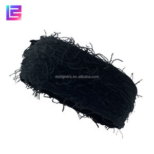 للبيع بالجملة أربطة شعر مطاطية رياضية مرنة محبوكة اليوغا عشبية عصابات رأس مصممة بالأسى - Product Image 4