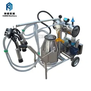 Practical And Affordable Double Cow Bucket Milking Machine Price