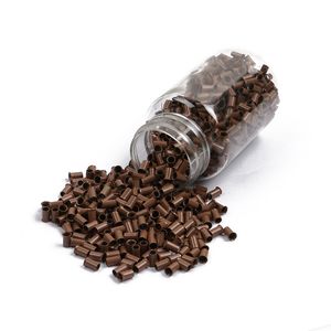 Anneaux en cuivre de 2,8 mm, <span class=keywords><strong>3</strong></span>,0 mm, <span class=keywords><strong>3</strong></span>,<span class=keywords><strong>4</strong></span> mm, <span class=keywords><strong>4</strong></span>,0 mm avec bord évasé, 1000 pièces, perles évasées en cuivre pour extensions de cheveux, outils pour extensions de cheveux - Product Image 6