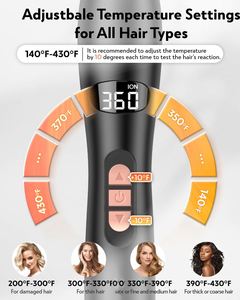 Multi Portable Electric Hot Combs Curling Iron with Ceramic Handle Ionic Technology Volumizing <b>Round</b> <b>Brush</b> for Household Use - Product Image 3