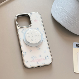 <span class=keywords><strong>Cover</strong></span> protettiva protettiva per <span class=keywords><strong>iPhone</strong></span> 16 15 14 13 12 Pro con supporto magnetico a fiore blu - Product Image 4