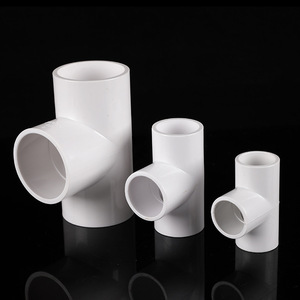 Raccords de tuyauterie en PVC pour l'alimentation en eau, pour aquarium et système de drainage, connecteur à 3 voies, joint droit, gris, bleu, blanc - Product Image 2