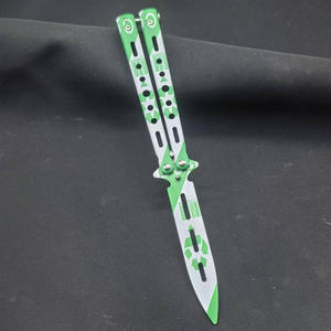 <span class=keywords><strong>Coltello</strong></span> da allenamento per principianti in acciaio <span class=keywords><strong>coltello</strong></span> per esercitazioni a farfalla <span class=keywords><strong>giocattolo</strong></span> non affilato - Product Image 6