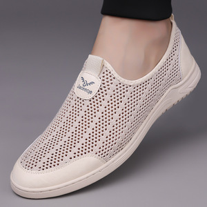 Zapatos Casuales de Malla Transpirable para Hombre, Negros, con Suela Suave y Ligera, para Caminar - Product Image 3