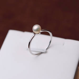 Anneau à quatre griffes en argent S925 pour perles DIY, accessoires de bijoux, 5-5,5 mm, nouveau, anneau fermé 130, plateau vide pour perles 5-5,5 mm - Product Image 3