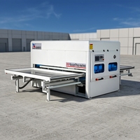 Presse à membrane sous vide automatique pour le travail du bois et du PVC avec moteur et pompe, facile à utiliser, puissance de 30 kW, écran tactile