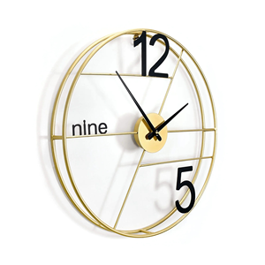 <span class=keywords><strong>Reloj</strong></span> de Pared Artístico de Metal de Doble Capa, Diseño Minimalista y Creativo, Movimiento de Cuarzo, Visualización de Agujas, Patrón de Naturaleza Muerta, para Colgar <span class=keywords><strong>en</strong></span> la Sala de Estar - Product Image 3