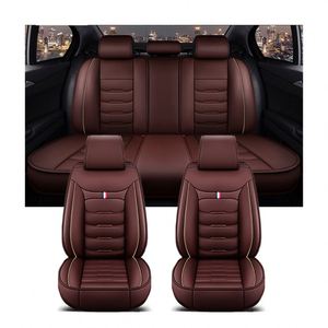 Ensemble complet de housses de siège de voiture universelles en cuir PVC imperméable Marcan pour toutes les saisons, accessoires de voiture - Product Image 5