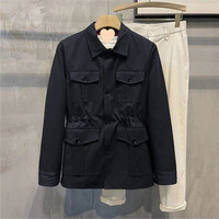 Chaqueta Bomber de Moda para Hombre, Estilo Coreano, Otoño Invierno 2025, Estilo Informal, Retro, Ligera y Elegante
