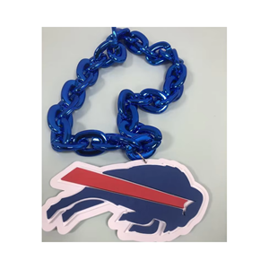Collar con Colgante Grande de <span class=keywords><strong>EVA</strong></span> Personalizado con el Logotipo de los Buffalo Bills Impreso y Cadena para Colgar, Ideal para Fiestas y Celebraciones - Product Image 1