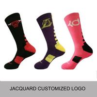 Short de Cycle de Compression absorbant la sueur d'été élevé Amorti confortable Chaussettes de basket-ball imprimées Manchette Utilisation active Bas