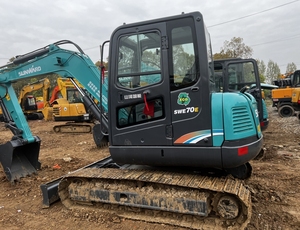 Utilisé pour Swe70E Mini Crawler Excavator 2022 Model Robuste 7 Ton Doosan Engine Pump Motor Gear-Core Components 0.26mÂ ³ Bucket - Product Image 4