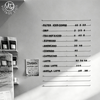 Tableau magnétique à lettres au design moderne, tableau d'affichage pratique à faire soi-même pour les menus de café, bistro et snack-bar