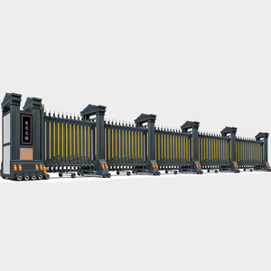 Puerta retráctil plegable segura <span class=keywords><strong>de</strong></span> empresa <span class=keywords><strong>de</strong></span> construcción <span class=keywords><strong>de</strong></span> oficinas <span class=keywords><strong>de</strong></span> accionamiento eléctrico <span class=keywords><strong>de</strong></span> aleación <span class=keywords><strong>de</strong></span> aluminio <span class=keywords><strong>de</strong></span> acero inoxidable <span class=keywords><strong>de</strong></span> grado Industrial - Product Image 1