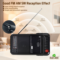 ELETREE PX-222BTS Enregistreur Cassette Solaire Portable Haut-parleur BT Lecteur Cassette Shoebox avec Radio AM FM SW1-2 4 Bandes